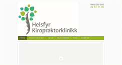 Desktop Screenshot of helsfyrkiropraktor.no